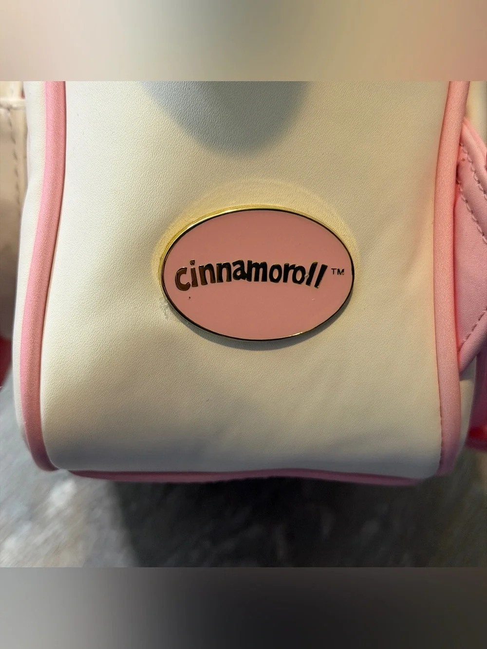 Her Universe Sanrio Cinnamoroll Strawberry Mini Backpack Kawaii Pink White